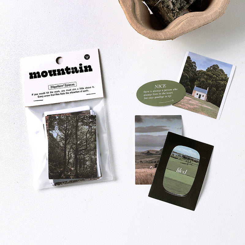 Romantic World Landscape Adhesive Sticker Pack b3