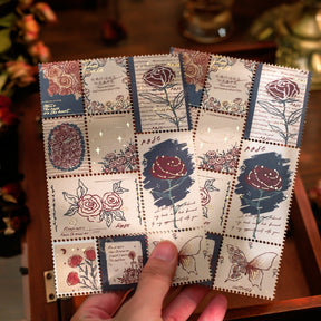 Rose Stamp Decorative Sticker 3