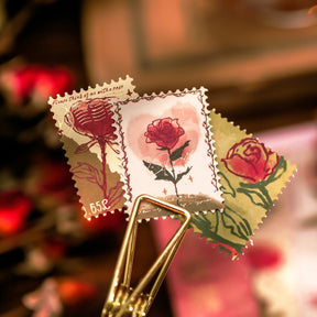 Rose Stamp Decorative Sticker 5