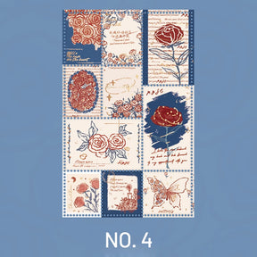 Rose Stamp Decorative Sticker sku-4