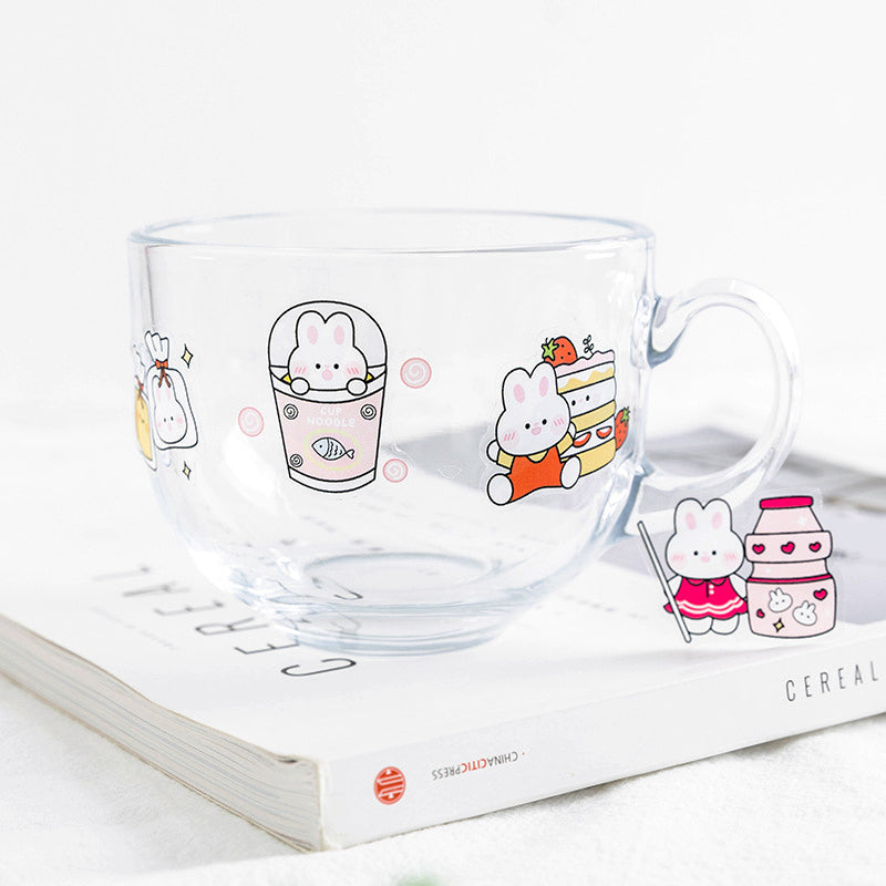 RosyPosy Cute Explosion Cartoon Rabbit Girl PET Sticker Pack b4