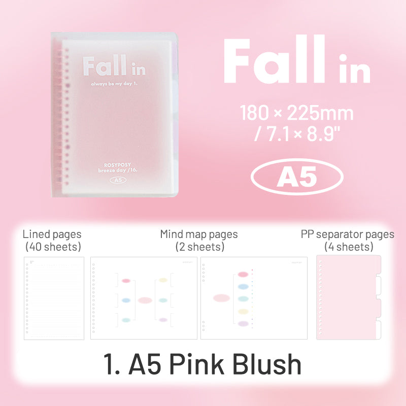 RosyPosy Fall In Blush Loose-Leaf Notebook sku-1