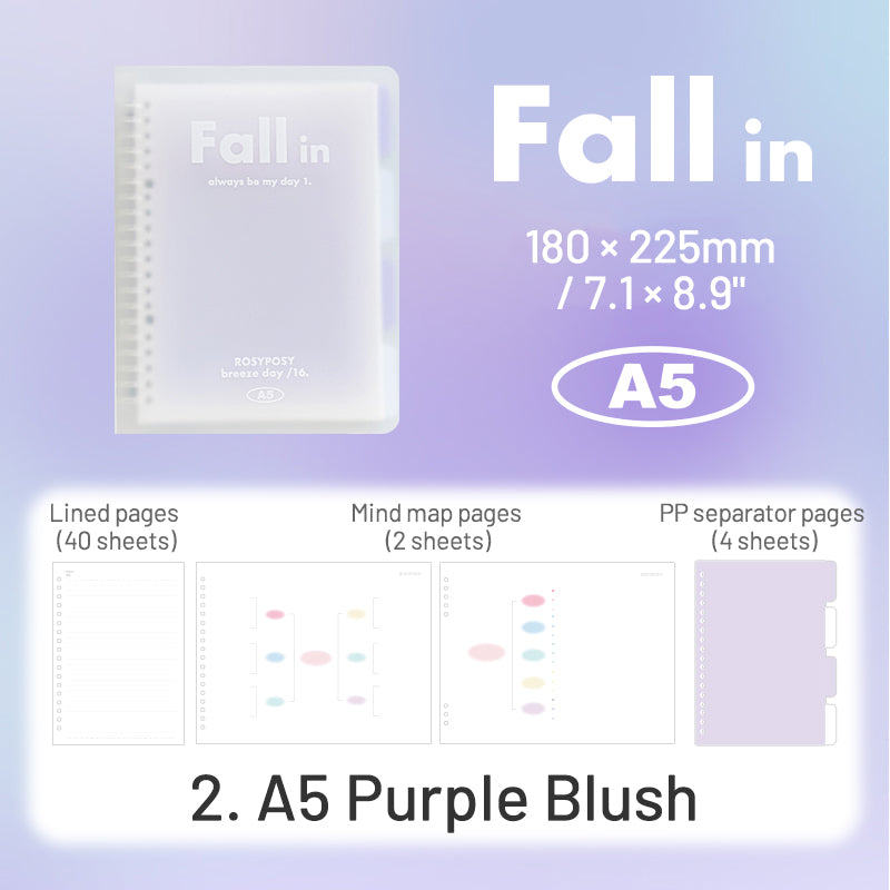RosyPosy Fall In Blush Loose-Leaf Notebook sku-2