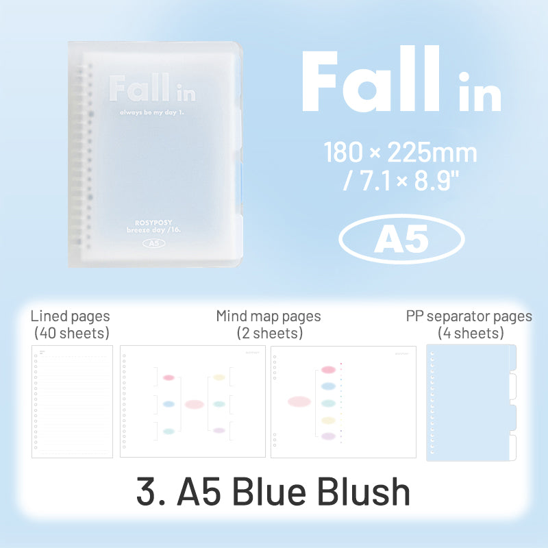 RosyPosy Fall In Blush Loose-Leaf Notebook sku-3