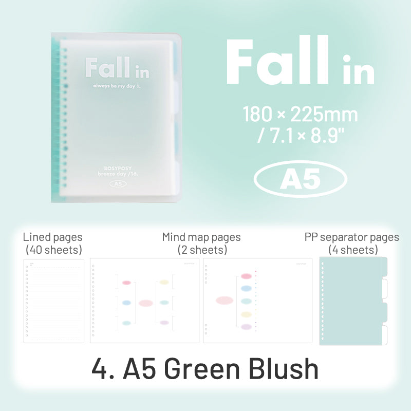 RosyPosy Fall In Blush Loose-Leaf Notebook sku-4