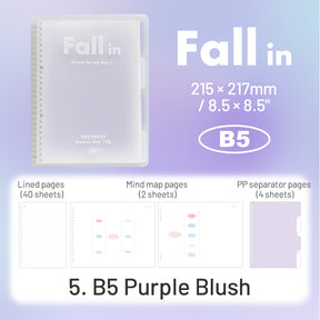 RosyPosy Fall In Blush Loose-Leaf Notebook sku-5