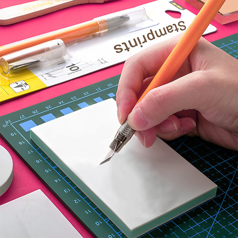 Rubber Stamp Beginner Handmade DIY Complete Material Package b2