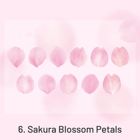 Sakura Blossom Floral Collage Washi Roll Sticker sku-6