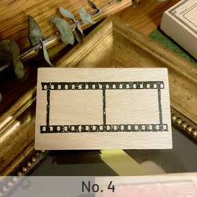 Simple Basic Film Frame Wooden Rubber Stamp sku-4