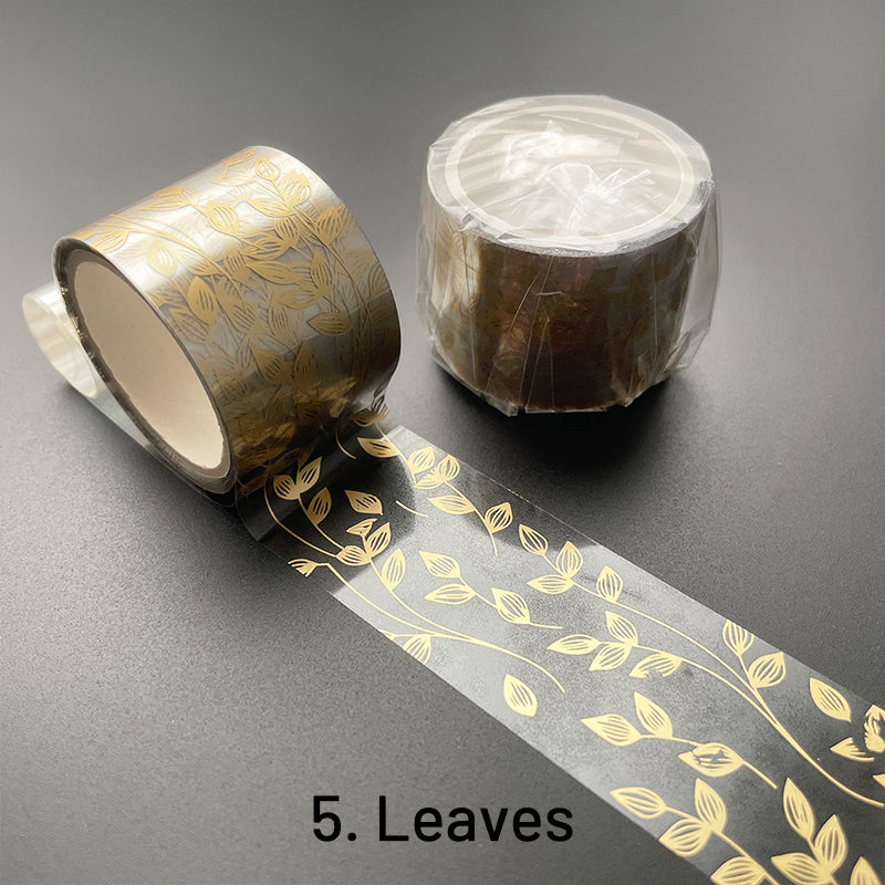 Simple Elegant Butterfly Feather Transparent PET Tape sku-5