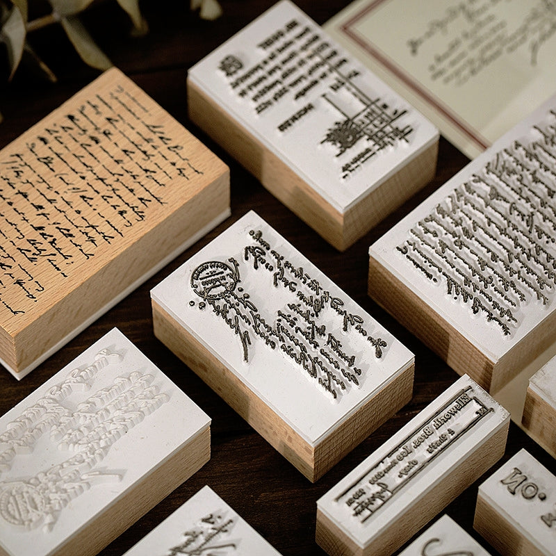 Simple English Series Rubber Stamp c3-原图