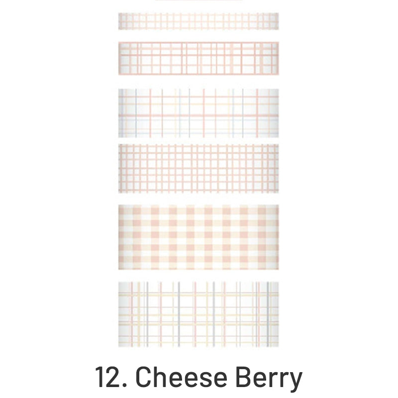 Simple Fashion Plaid Washi Tape Set sku-12