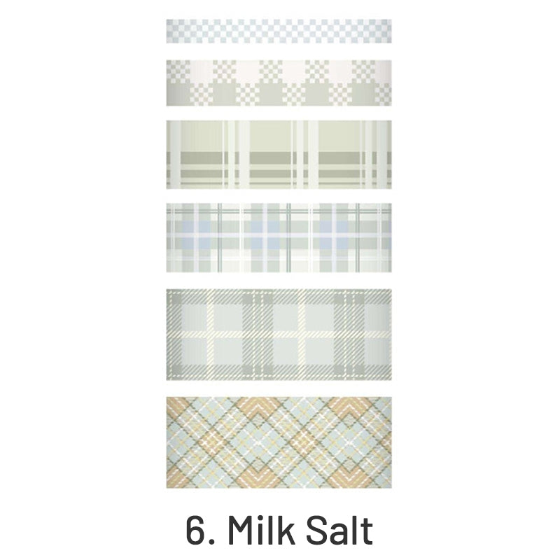 Simple Fashion Plaid Washi Tape Set sku-6