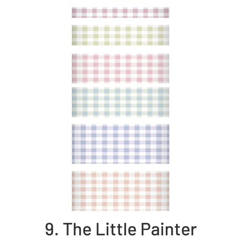 Simple Fashion Plaid Washi Tape Set sku-9