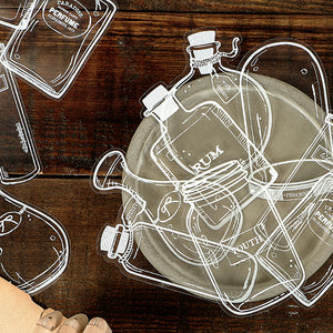 Clear Transparent Sticker for Glassware | Stamprints Custom Labels