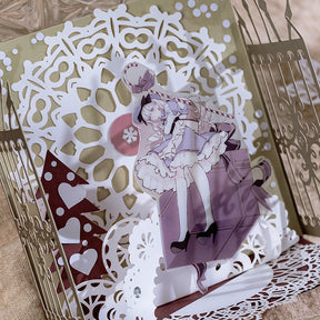 Simple Lace Background Decoration Paper b1