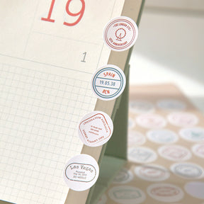 Simple Morandi Polka Dot Multifunctional Marker Decorative Sticker c