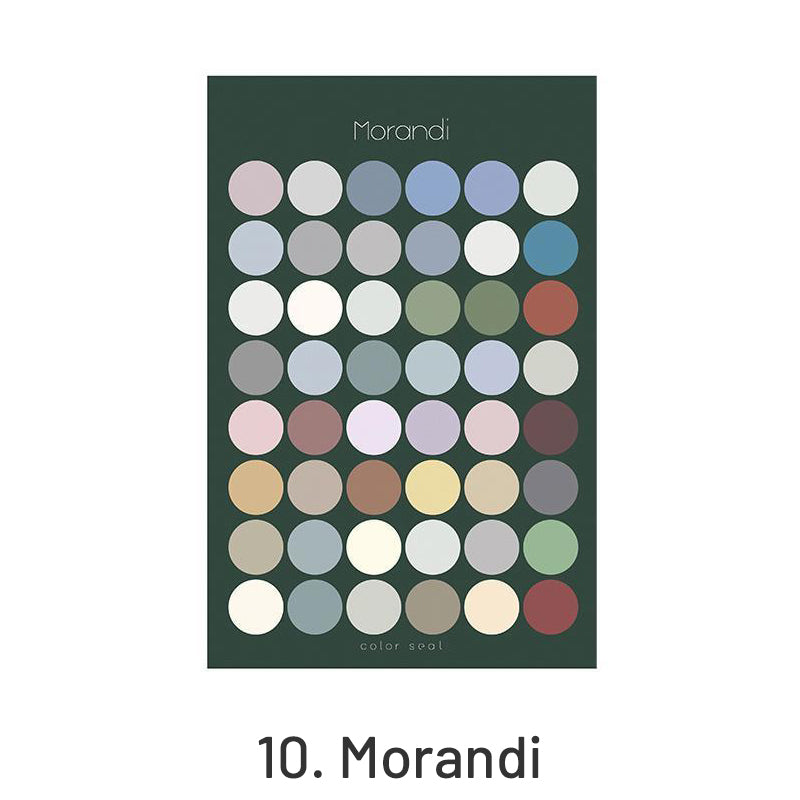 Simple Morandi Polka Dot Multifunctional Marker Decorative Sticker sku-10