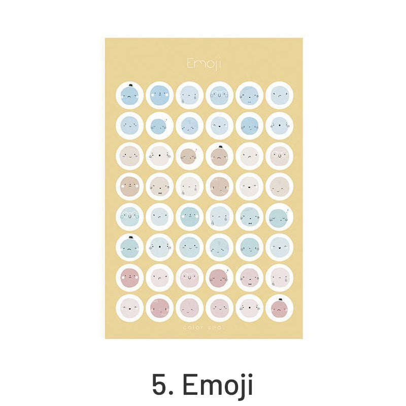 Simple Morandi Polka Dot Multifunctional Marker Decorative Sticker sku-5