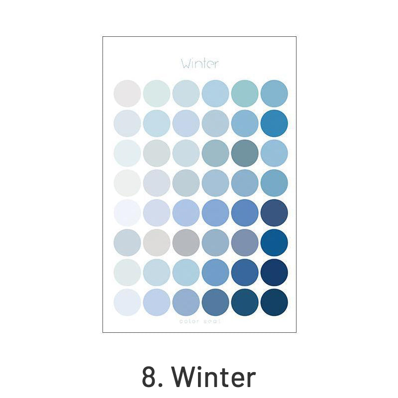 Simple Morandi Polka Dot Multifunctional Marker Decorative Sticker sku-8