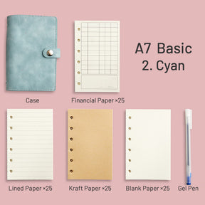Simple Planet Magnetic Clasp Pocket Loose-Leaf Notebook A6 A7 Multi-Purpose Journal 2
