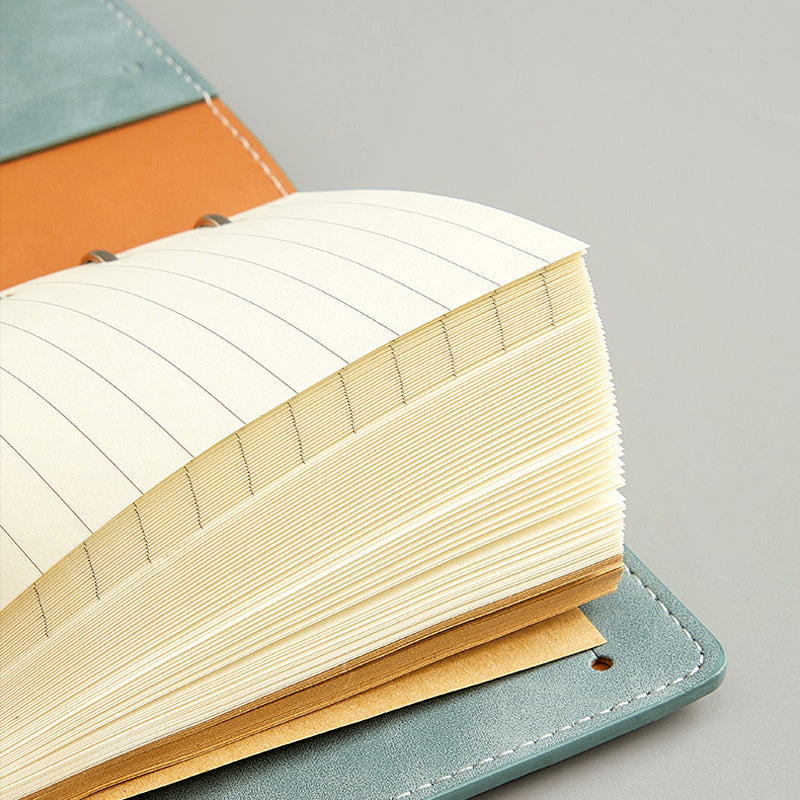 Simple Planet Magnetic Clasp Pocket Loose-Leaf Notebook A6 A7 Multi-Purpose Journal b3