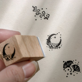 Simple Plant Basic Wooden Rubber Stamp Set b2