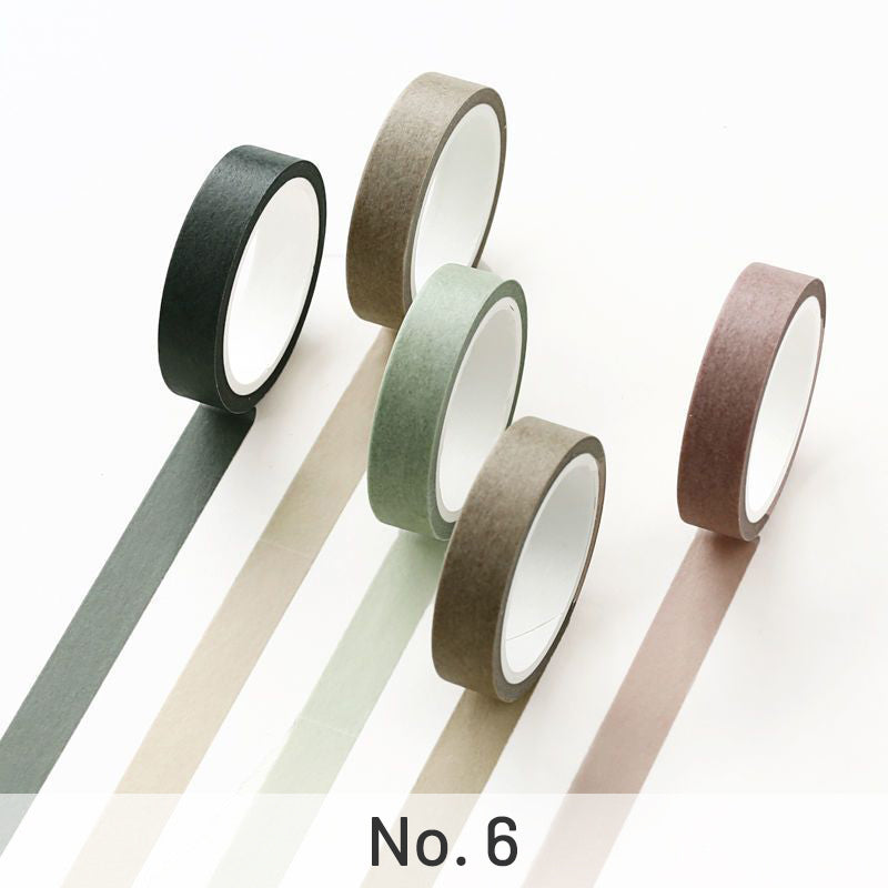 Simple Pure Color Washi Tape Set b2-13