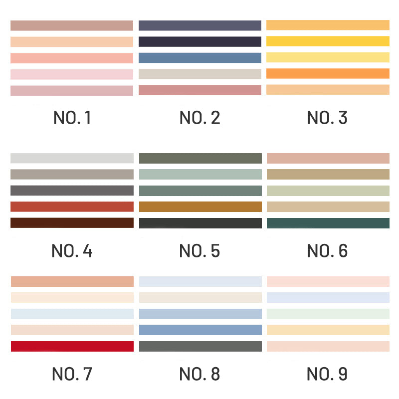Simple Pure Color Washi Tape Set c-15