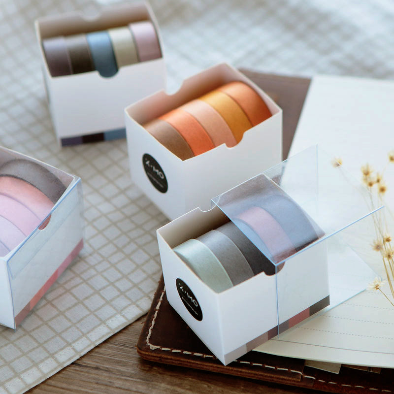 Simple Pure Color Washi Tape Set sku-5