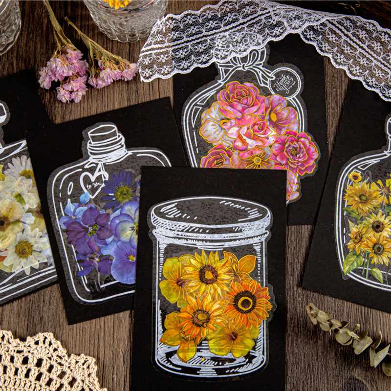 Simple Transparent Bottle PET Sticker b2
