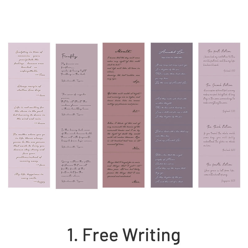 Slow Poetry Journal Note Paper Pack | Artistic Writing Stationery ...
