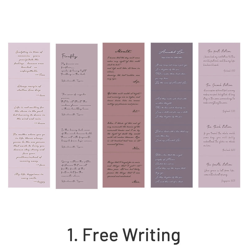 Slow Poetry Creative Journal Note Paper Pack sku-1