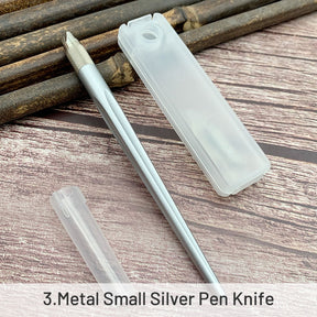 Small Silver And Big Silver Penknife - Journal - Stamprints 6
