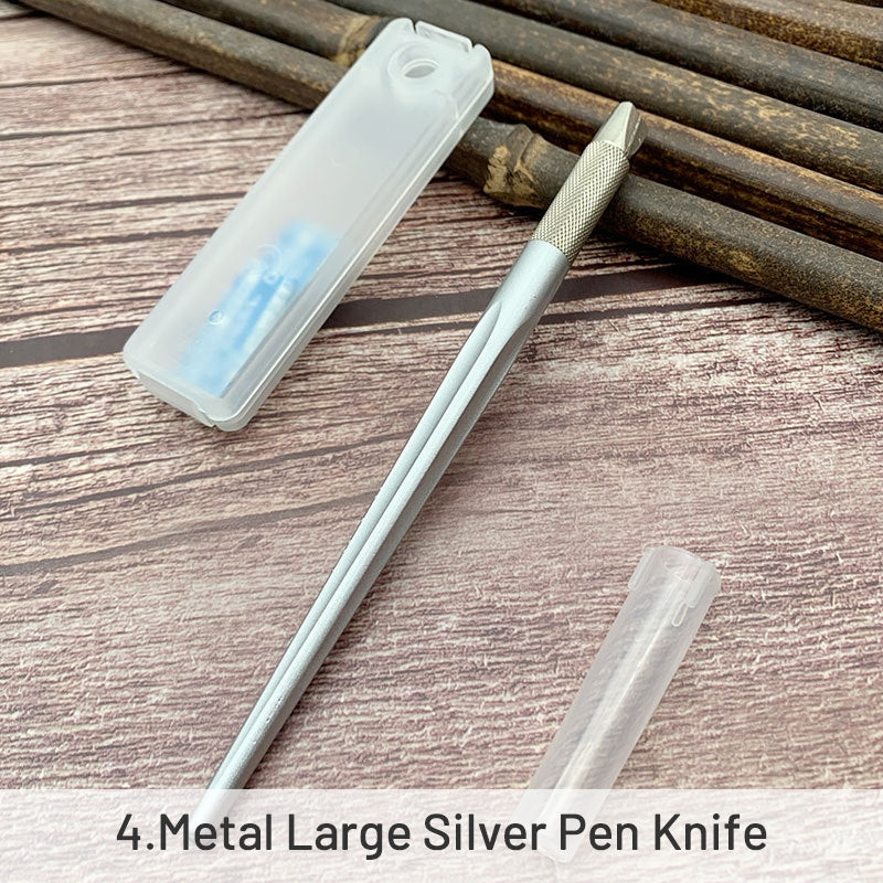 Small Silver And Big Silver Penknife - Journal - Stamprints 7