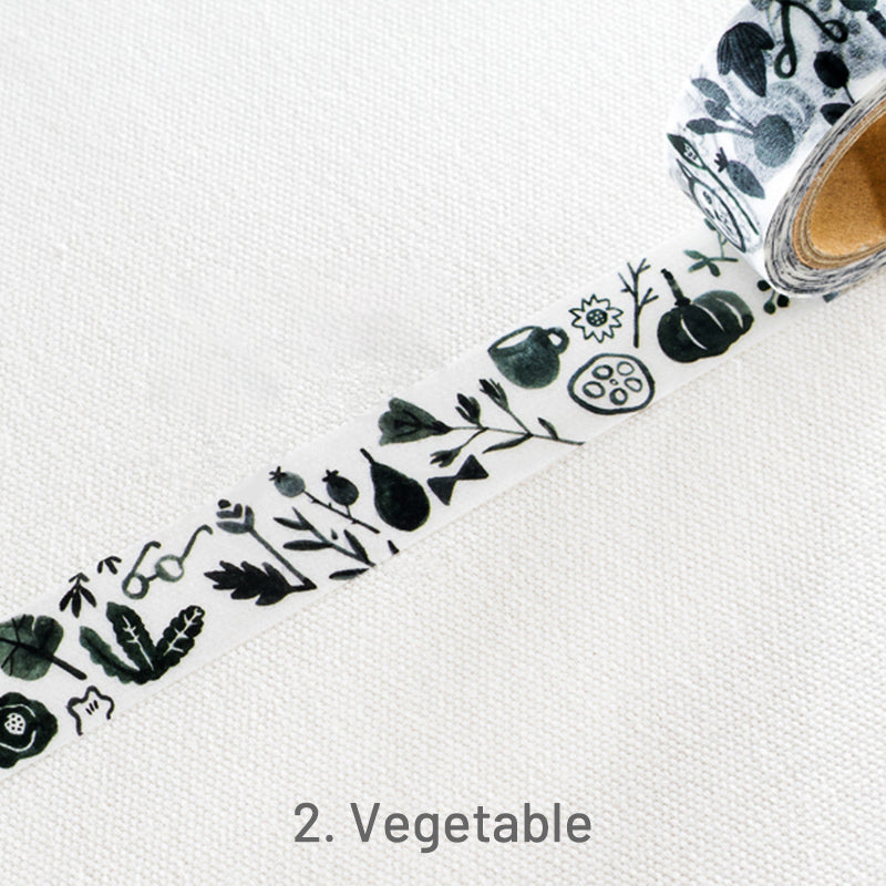 AIUEO Cartoon Animal Plant Fashion People Washi Tape3