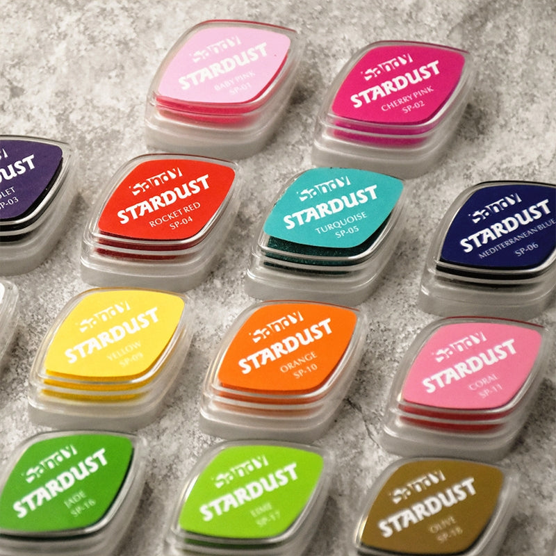 Shiny Pearlescent Color Eye Finger Painting Ink Pad1111