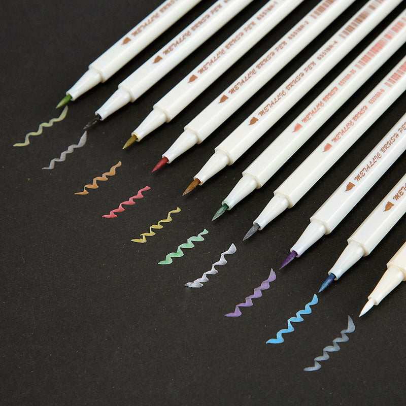 STA DIY Craft Art Soft Brush Tip Paint Marker b