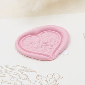 Stamprints 3D Relief Heart Shaped Self-adhesive Wax Seal Stickers 4
