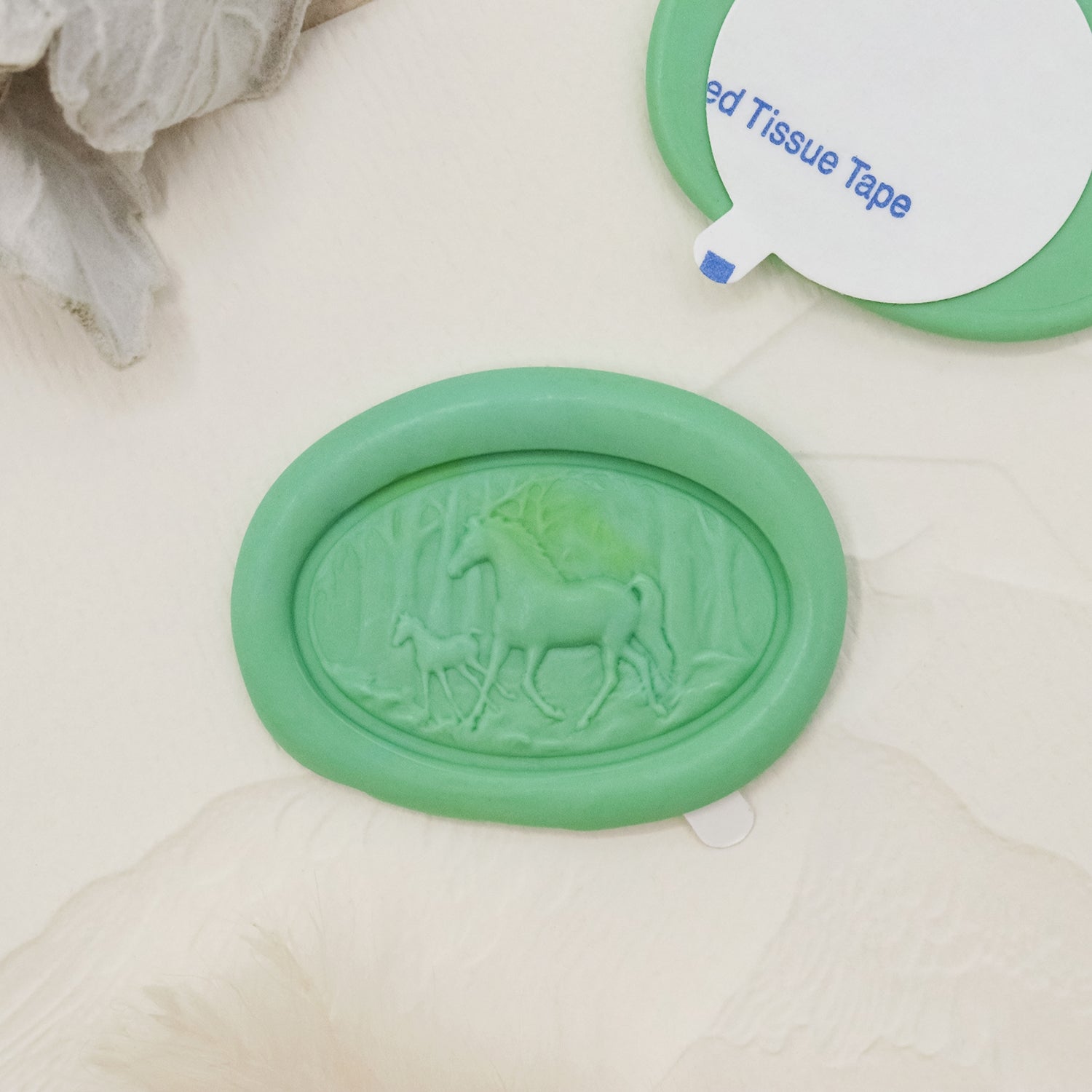Stamprints 3D Relief Horse Self-adhesive Wax Seal Stickers 1