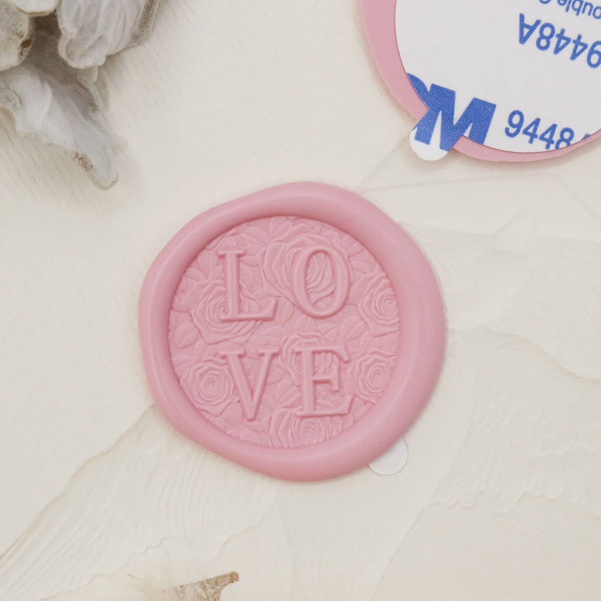 Stamprints 3D Relief Love Self-adhesive Wax Seal Stickers 1