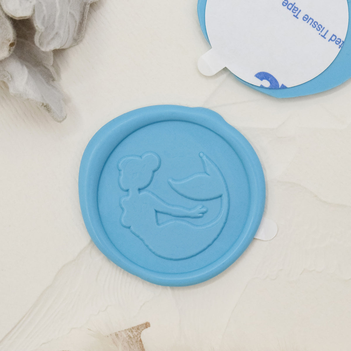 Stamprints 3D Relief Mermaid Self-adhesive Wax Seal Stickers 1