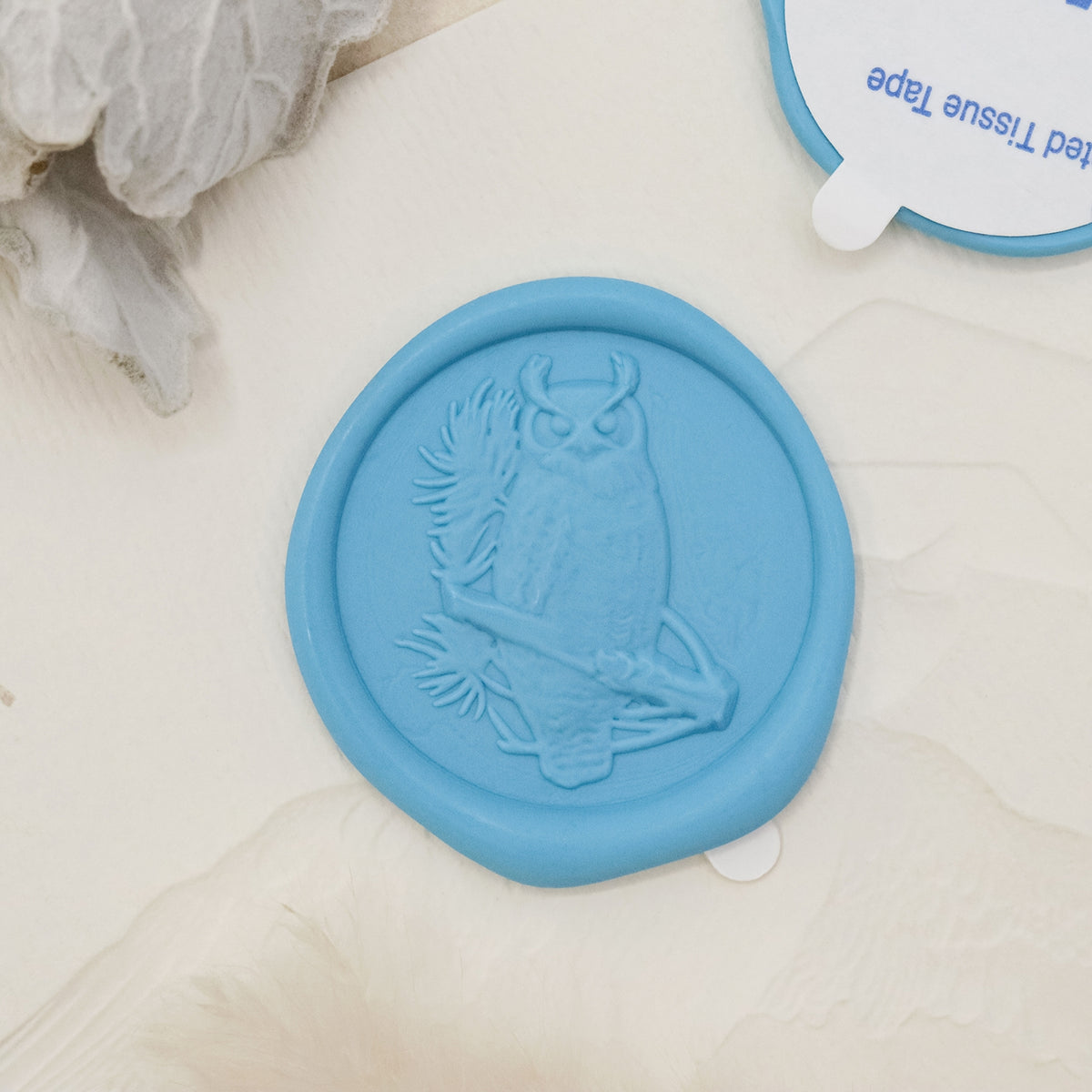 Stamprints 3D Relief Night Owl Self-adhesive Wax Seal Stickers 1