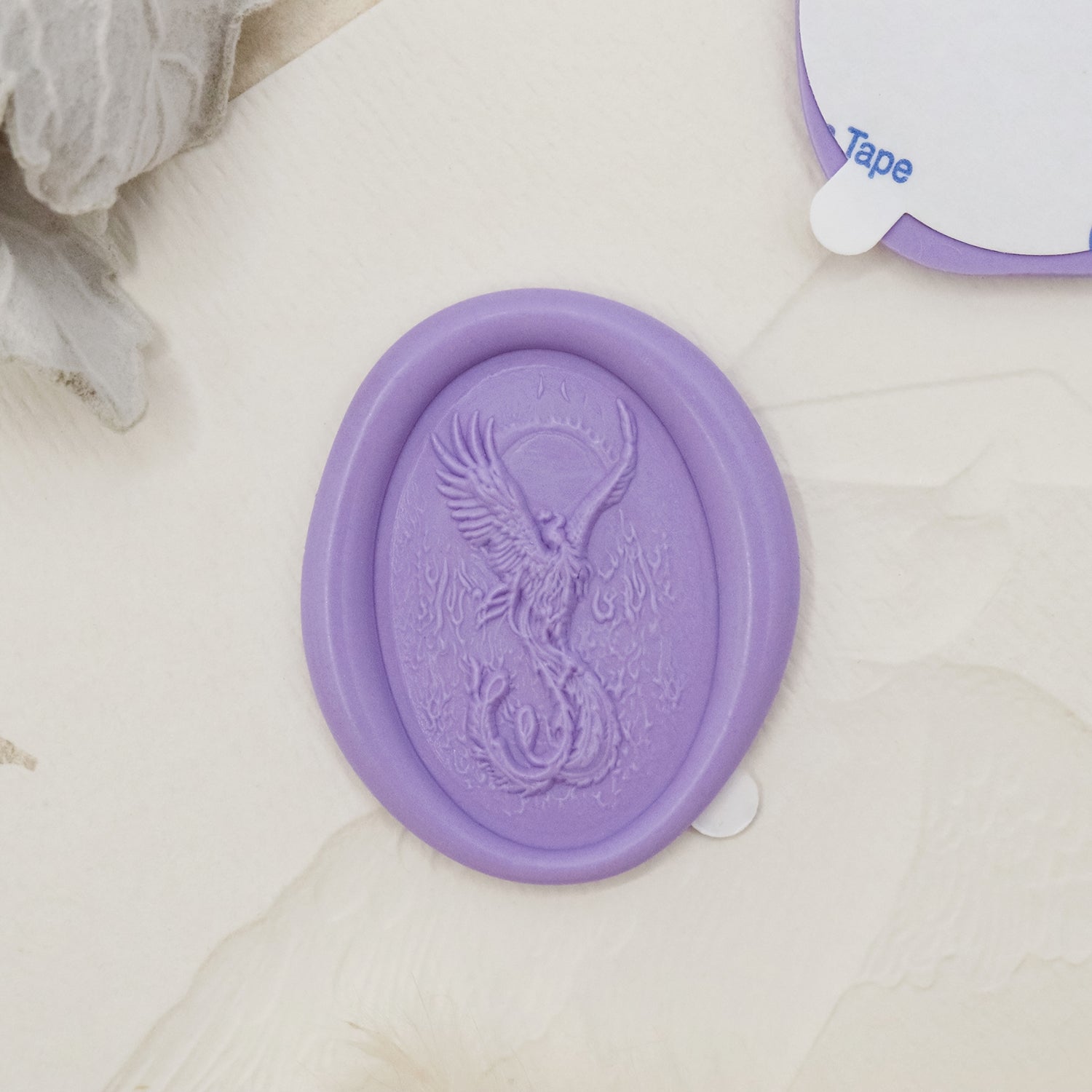 Stamprints 3D Relief Phoenix Self-adhesive Wax Seal Stickers 1