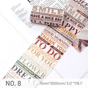 Stamprints ANT Text English Scrapbook Tape 11