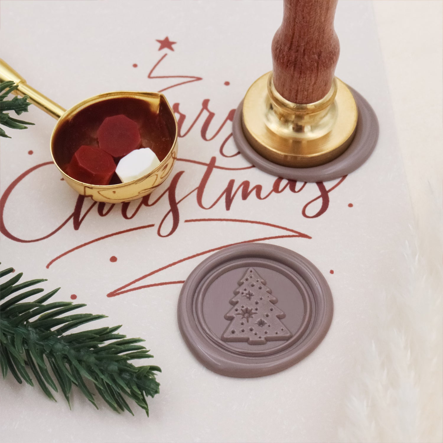 Christmas Motif Wax Seal Stamp - Sealing Wax & Wax Seals