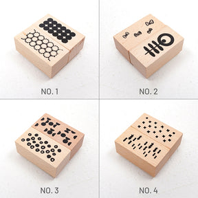 Stamprints Circle Dot Forest Series Rubber Stamps 3