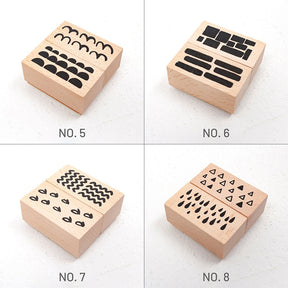Stamprints Circle Dot Forest Series Rubber Stamps 4