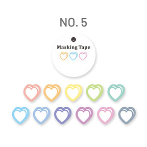 Stamprints Colored Heart Tape 8