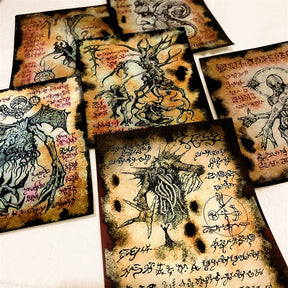 Stamprints Cthulhu Necronomicon Retro Dark Magic Material Paper 2